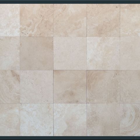406 x 406 x 3 cm light travertine