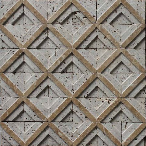 3D Square Travertine