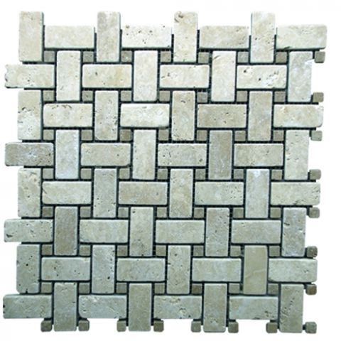 Basketwave Light Noce Travertine