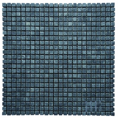 1 x 1 x 1 Blue Black Marble