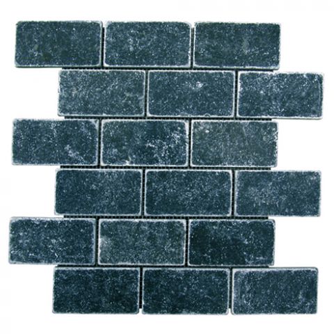 1 x 4,8 x 10 Blue Black Marble