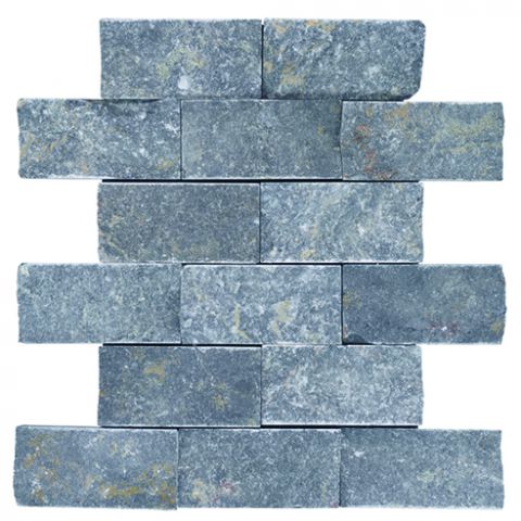 4,8 x 10 Blue Black Marble Splite Face
